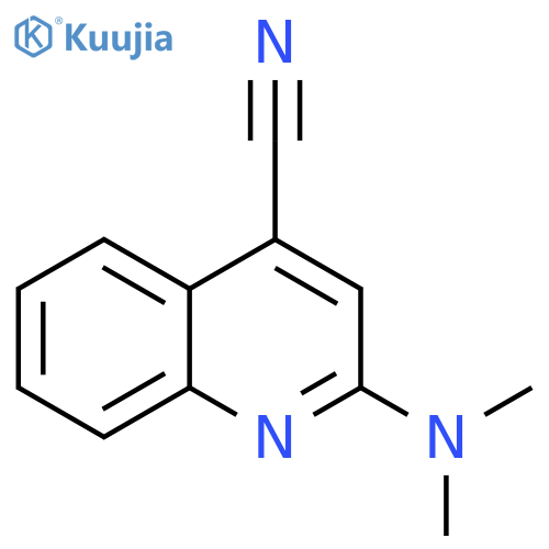 2-(dimethylamino)quinoline-4-carbonitrile structure