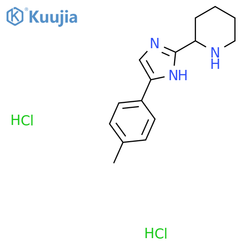 2-4-(4-methylphenyl)-1H-imidazol-2-ylpiperidine dihydrochloride structure