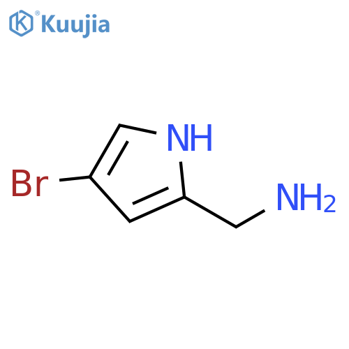 (4-bromo-1H-pyrrol-2-yl)methanamine structure