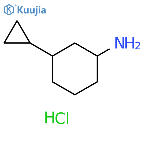 3-cyclopropylcyclohexan-1-amine hydrochloride structure