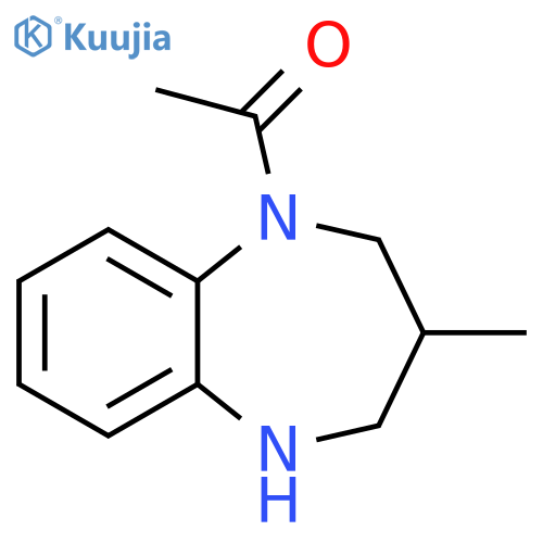 1-(3-methyl-2,3,4,5-tetrahydro-1H-1,5-benzodiazepin-1-yl)ethan-1-one structure