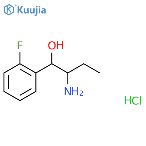 2-amino-1-(2-fluorophenyl)butan-1-ol hydrochloride structure