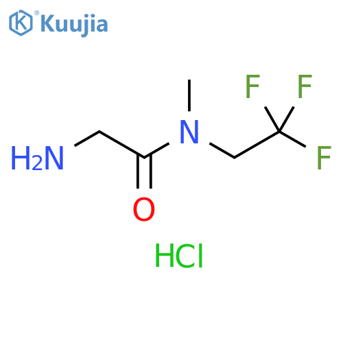 2-amino-N-methyl-N-(2,2,2-trifluoroethyl)acetamide hydrochloride structure