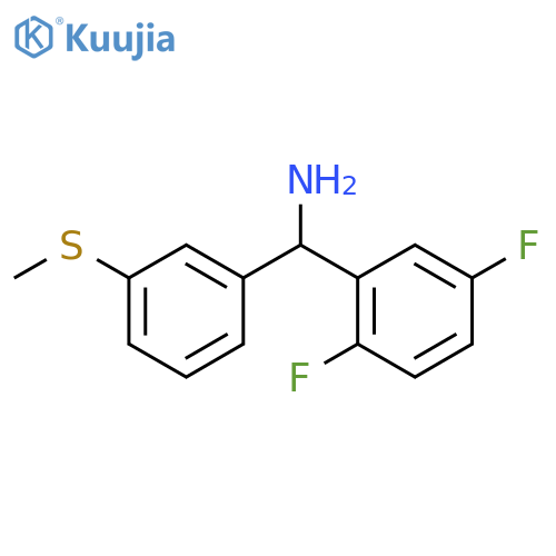 (2,5-difluorophenyl)3-(methylsulfanyl)phenylmethanamine structure