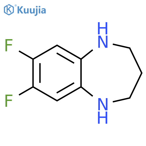7,8-difluoro-2,3,4,5-tetrahydro-1H-1,5-benzodiazepine structure