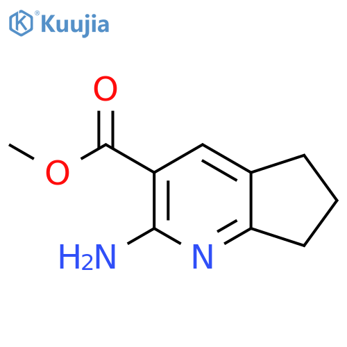 methyl 2-amino-5H,6H,7H-cyclopentabpyridine-3-carboxylate structure