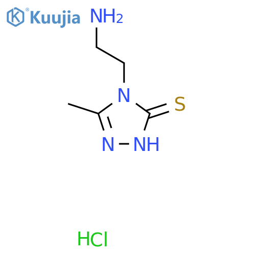 4-(2-Aminoethyl)-5-methyl-4H-1,2,4-triazole-3-thiol hydrochloride structure