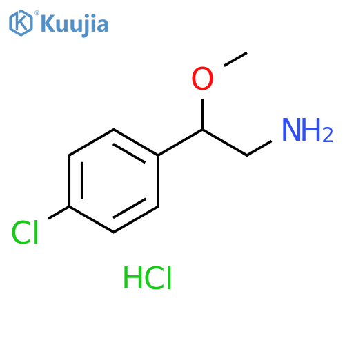 2-(4-chlorophenyl)-2-methoxyethan-1-amine hydrochloride structure