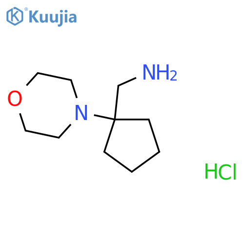 1-[1-(morpholin-4-yl)cyclopentyl]methanamine dihydrochloride structure