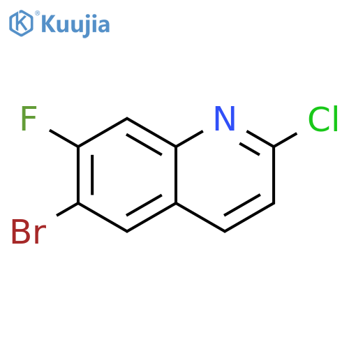 6-bromo-2-chloro-7-fluoroquinoline structure