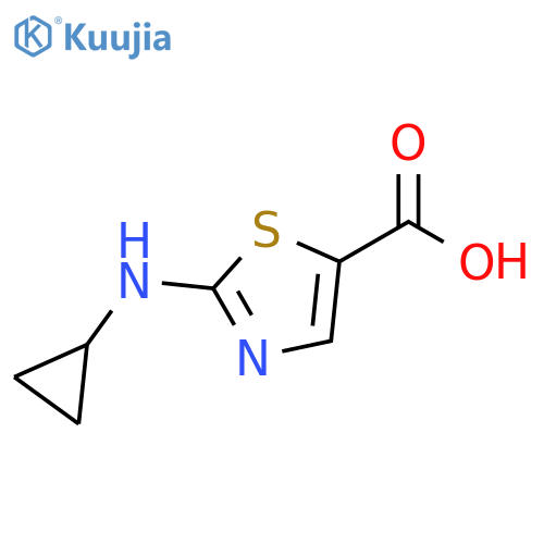 2-(cyclopropylamino)-1,3-thiazole-5-carboxylic acid structure