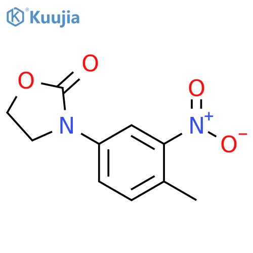 3-(4-methyl-3-nitrophenyl)-1,3-oxazolidin-2-one structure