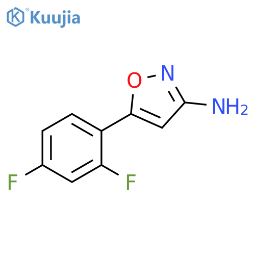 5-(2,4-difluorophenyl)-1,2-oxazol-3-amine structure