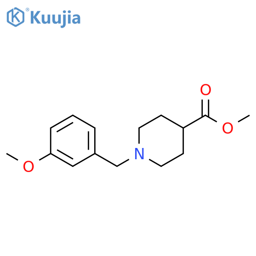 methyl 1-(3-methoxyphenyl)methylpiperidine-4-carboxylate structure