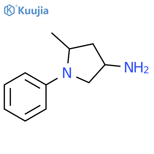 5-methyl-1-phenylpyrrolidin-3-amine structure