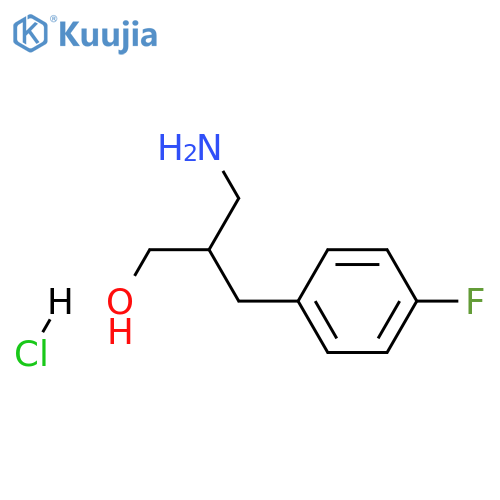 3-amino-2-(4-fluorophenyl)methylpropan-1-ol hydrochloride structure