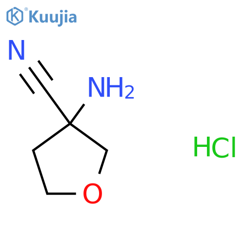 3-Aminooxolane-3-carbonitrile hydrochloride structure