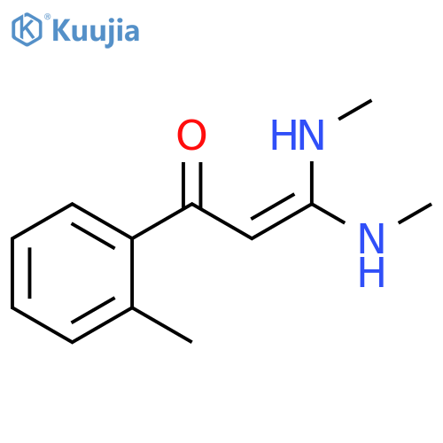 3,3-bis(methylamino)-1-(2-methylphenyl)prop-2-en-1-one structure