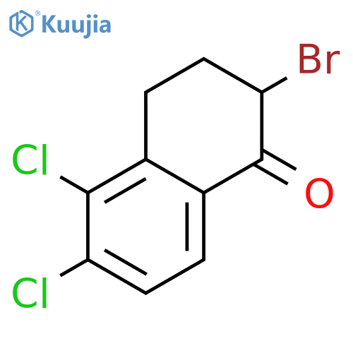 2-bromo-5,6-dichloro-3,4-dihydro-2H-naphthalen-1-one structure