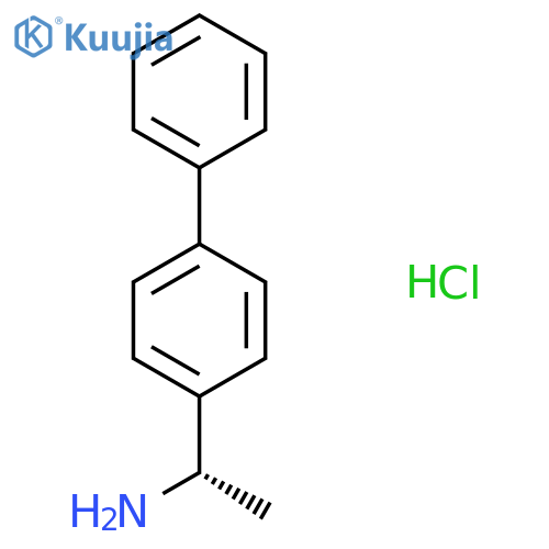(1S)-1-(4-phenylphenyl)ethan-1-amine hydrochloride structure