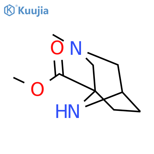 3-methyl-3,8-Diazabicyclo[3.2.1]octane-1-carboxylic acid methyl ester structure