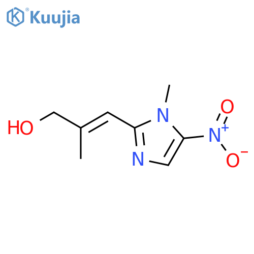 2-Propen-1-ol, 2-methyl-3-(1-methyl-5-nitro-1H-imidazol-2-yl)-, (E)- structure