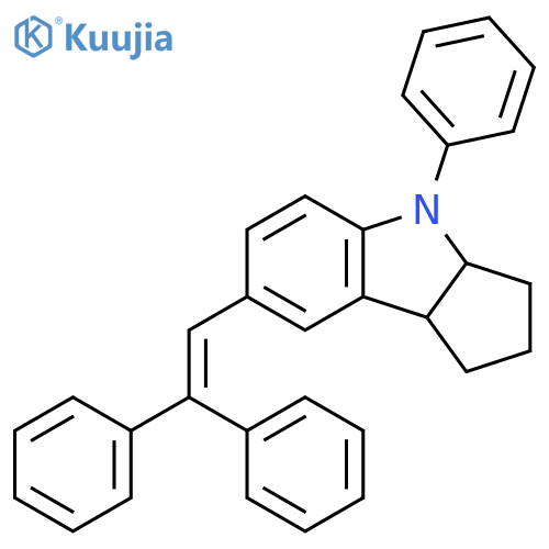 7-(2,2-Diphenylvinyl)-4-phenyl-1,2,3,3a,4,8b-hexahydrocyclopentabindole structure