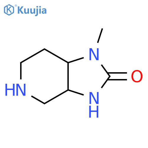 1-methyl-octahydro-1H-imidazolidino[4,5-c]pyridin-2-one structure