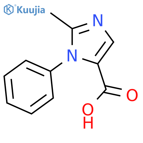 2-methyl-1-phenyl-1H-imidazole-5-carboxylic acid structure