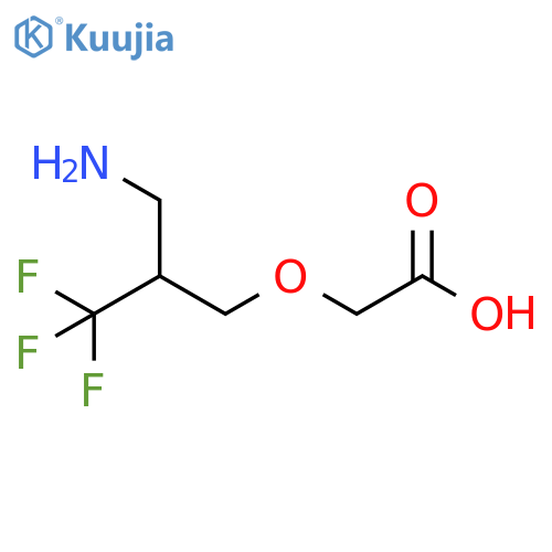 2-3-amino-2-(trifluoromethyl)propoxyacetic acid structure