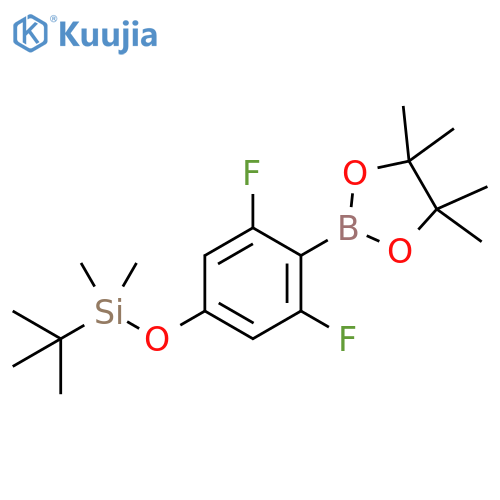 1,3,2-Dioxaborolane, 2-[4-[[(1,1-dimethylethyl)dimethylsilyl]oxy]-2,6-difluorophenyl]-4,4,5,5-tetramethyl- structure