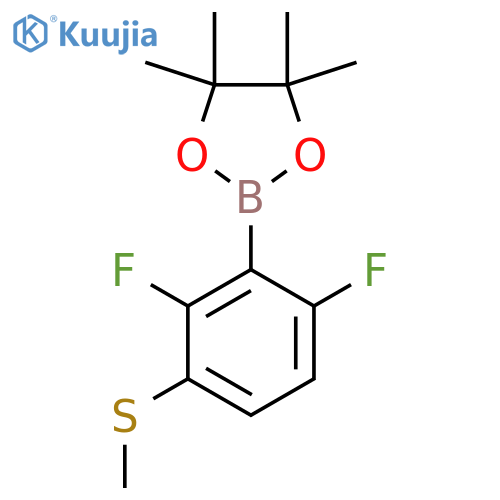 2,6-Difluoro-3-(methylthio)phenylboronic acid pinacol ester structure