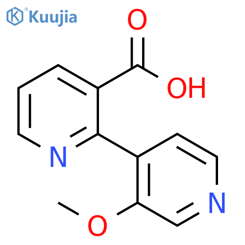 [2,4'-Bipyridine]-3-carboxylic acid, 3'-methoxy- structure