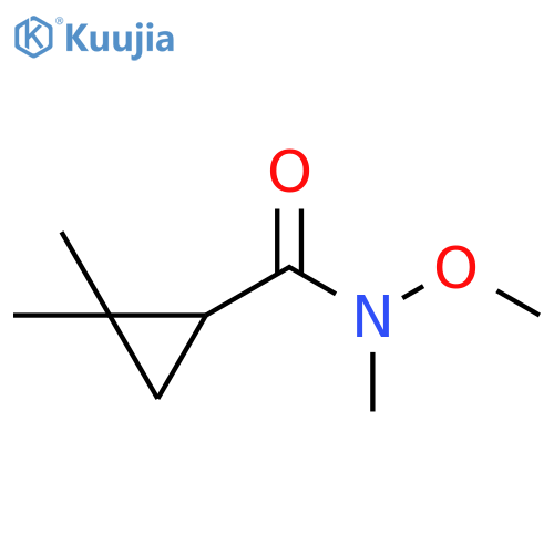 N-methoxy-N,2,2-trimethylcyclopropane-1-carboxamide structure