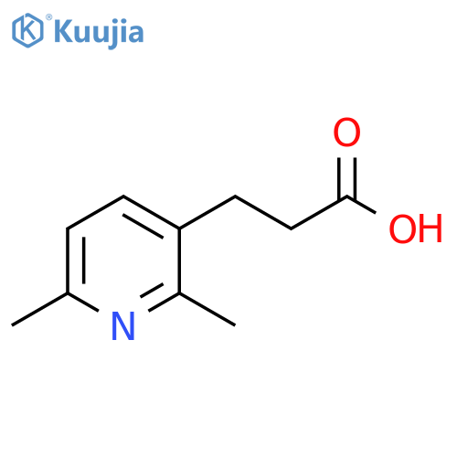 3-(2,6-dimethylpyridin-3-yl)propanoic acid structure