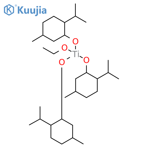 Titanium, ethoxytris[5-methyl-2-(1-methylethyl)cyclohexanolato]-, (T-4)- structure