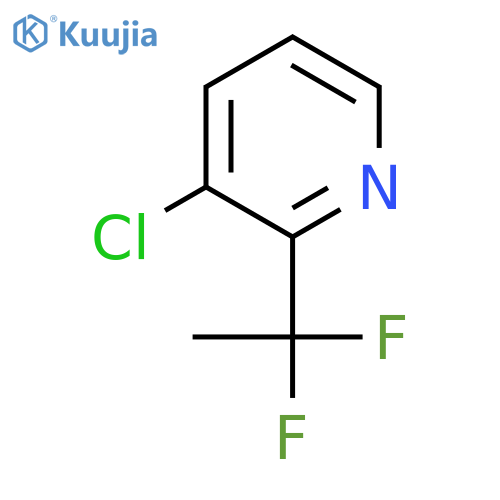 Pyridine, 3-chloro-2-(1,1-difluoroethyl)- structure