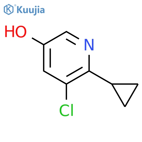 5-Chloro-6-cyclopropylpyridin-3-Ol structure