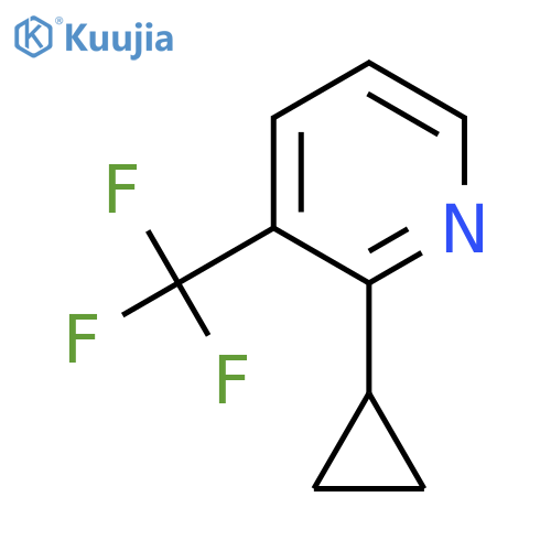 2-Cyclopropyl-3-(trifluoromethyl)pyridine structure