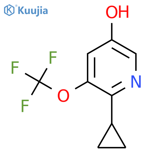 6-Cyclopropyl-5-(trifluoromethoxy)pyridin-3-OL structure