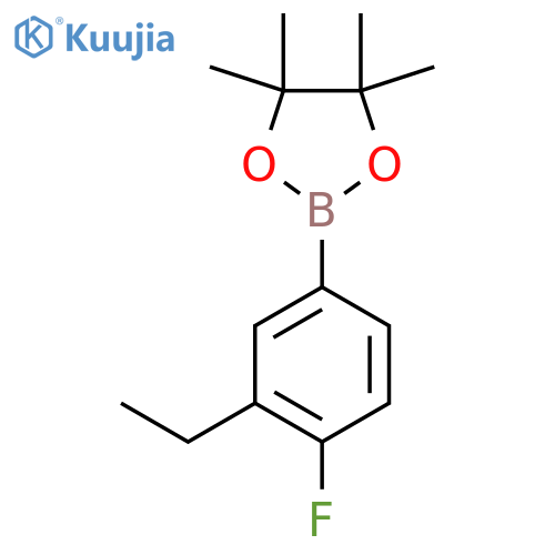 2-(3-Ethyl-4-fluorophenyl)-4,4,5,5-tetramethyl-1,3,2-dioxaborolane structure