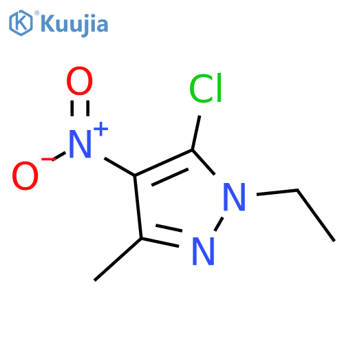 5-chloro-1-ethyl-3-methyl-4-nitro-1H-pyrazole structure