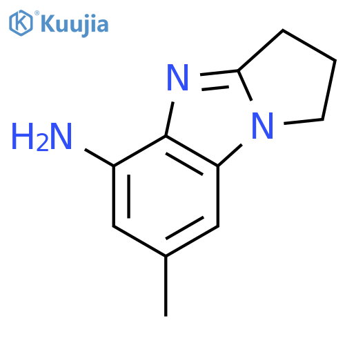 2,3-dihydro-7-methyl-1H-Pyrrolo[1,2-a]benzimidazol-5-amine structure