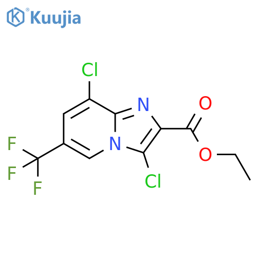 Ethyl 3,8-dichloro-6-(trifluoromethyl)imidazo[1,2-a]pyridine-2-carboxylate structure