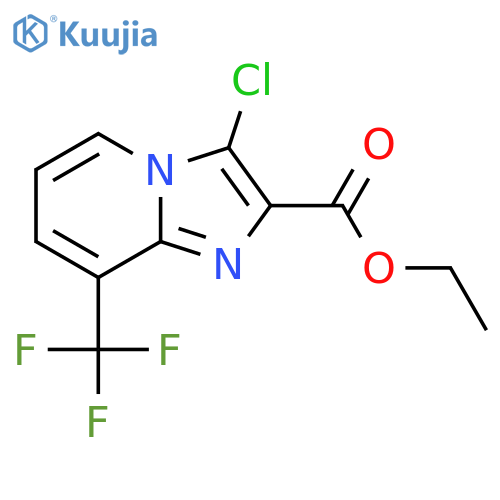 Ethyl 3-chloro-8-(trifluoromethyl)imidazo[1,2-A]pyridine-2-carboxylate structure