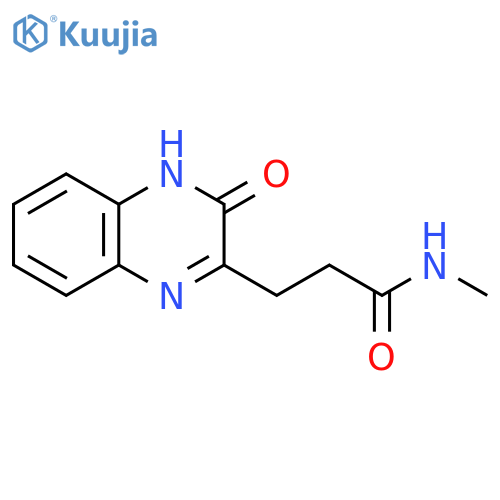 N-Methyl-3-(3-oxo-3,4-dihydro-quinoxalin-2-yl)-propionamide structure