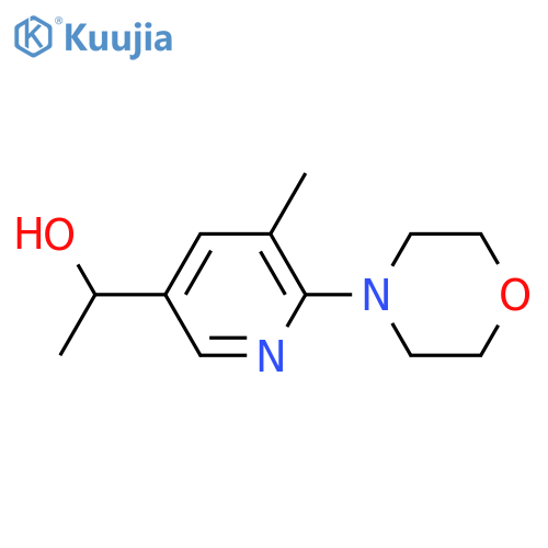 1-(5-Methyl-6-morpholin-4-yl-pyridin-3-yl)-ethanol structure