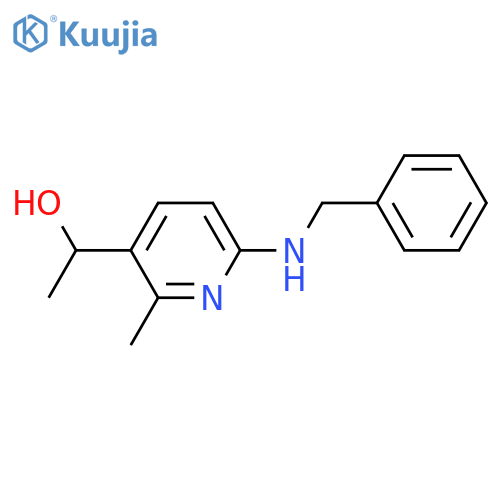 1-(6-Benzylamino-2-methyl-pyridin-3-yl)-ethanol structure
