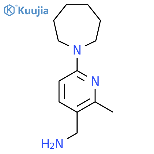 (6-(Azepan-1-yl)-2-methylpyridin-3-yl)methanamine structure