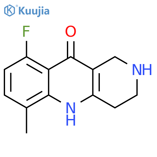9-Fluoro-6-methyl-1,3,4,5-tetrahydro-2H-benzo[b][1,6]naphthyridin-10-one structure
